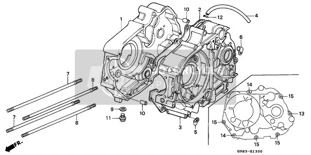 Honda C90M 1996 Crankcase for a 1996 Honda C90M